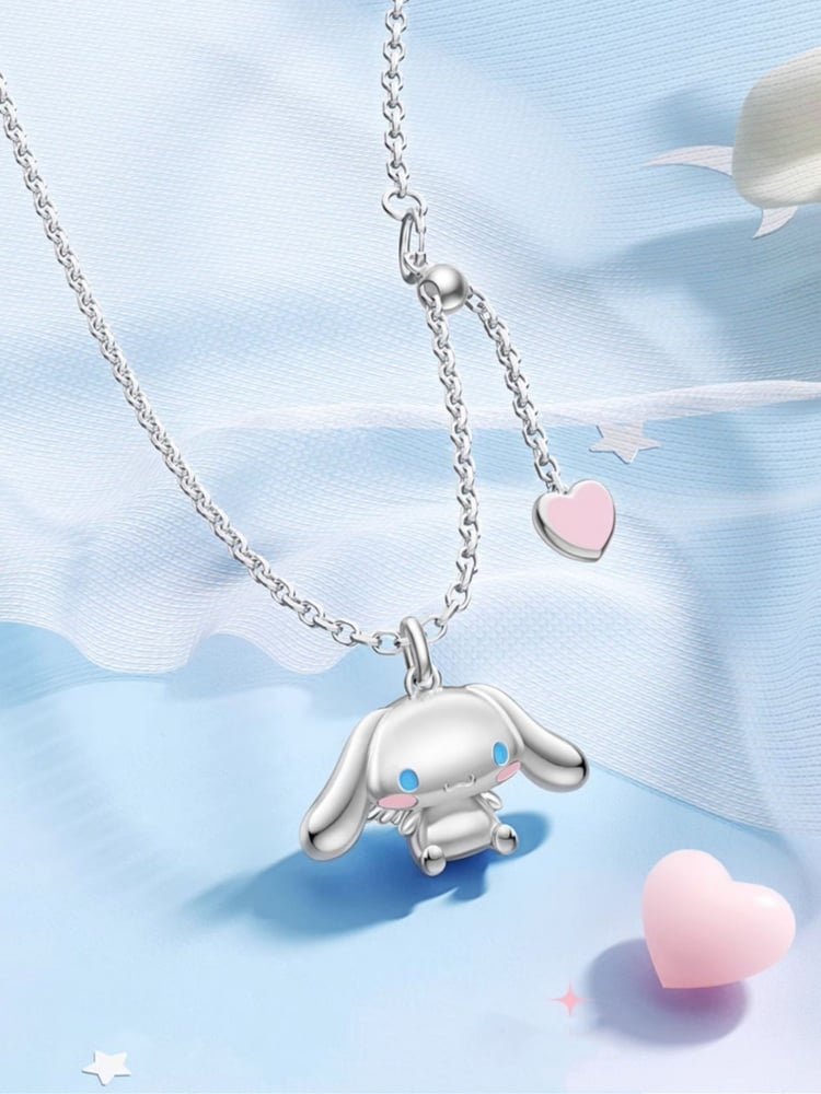 [$42.97]Cinnamoroll Pendant Sterling Silver Necklace