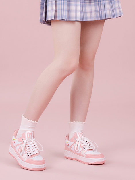 Pink Sakura Miku Sneakers “Travel Happily” Hatsune Miku Collab Shoes Size 35-44