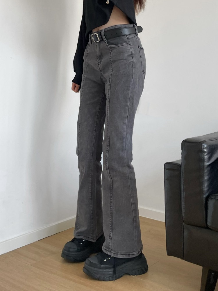 Gray Fishtail Jeans