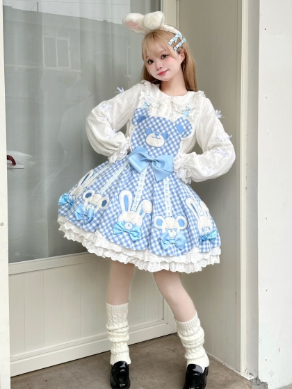  Zzple Lolita Dress for Girls Elegant Vintage Dress Women Dresses  Sweet Cute Puff Sleeve Preppy Style Lolita Outfits (Color : Black, Size :  X-Large) : Clothing, Shoes & Jewelry
