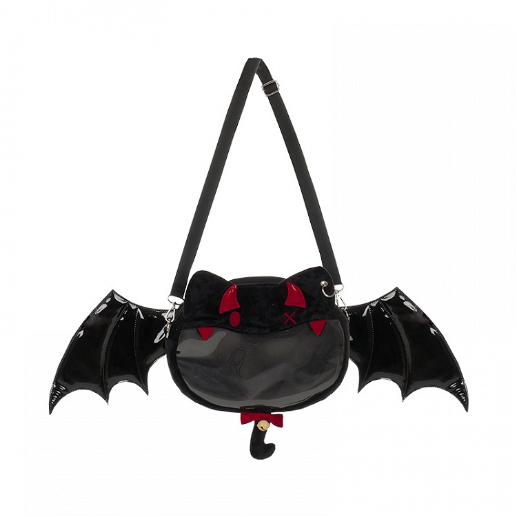 小悪魔かわいい痛バッグ 黒と赤
