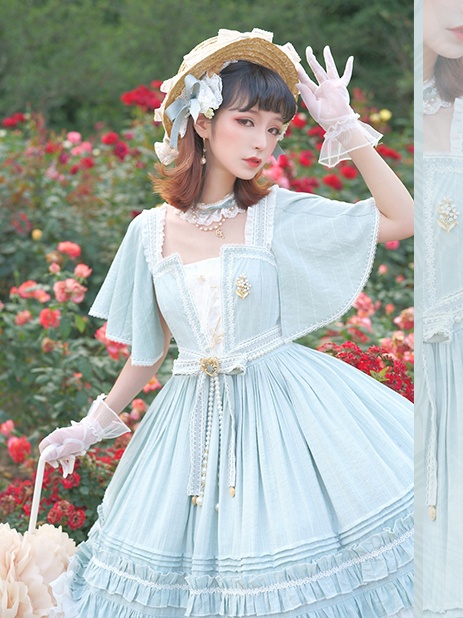 Bard Elegant Lolita Dress JSK with Detachable Sleeves