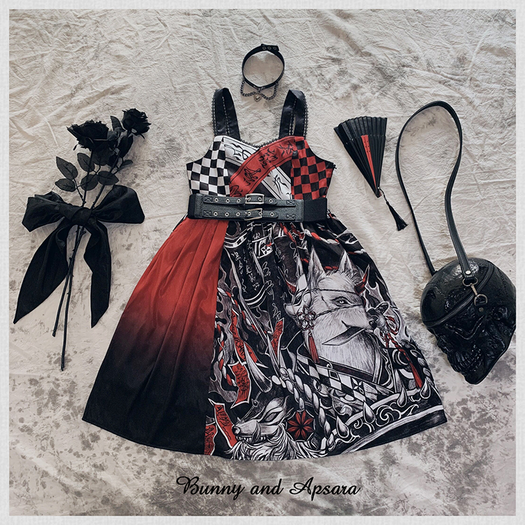 Devilinspired - Gothic Lolita dress with wolf 🐺 and rabbit