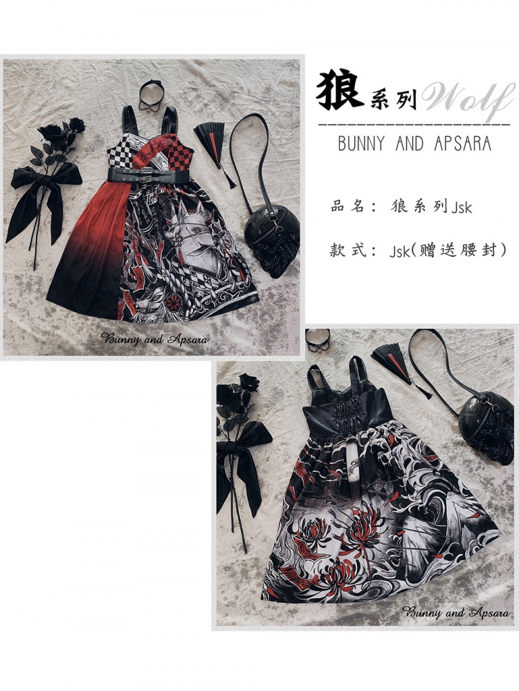 Devilinspired - Gothic Lolita dress with wolf 🐺 and rabbit