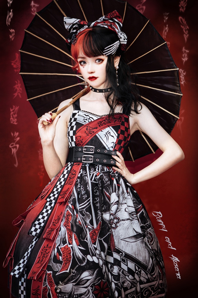 Devilinspired - Gothic Lolita dress with wolf 🐺 and rabbit