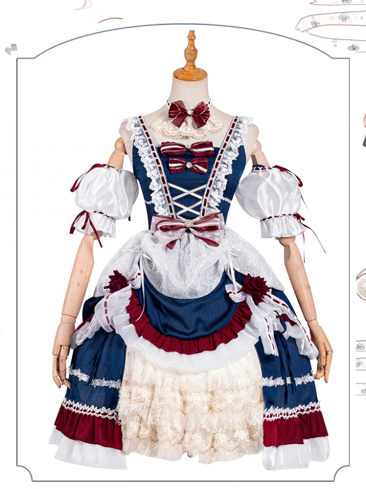 Snow White Sweet Lolita Dress JSK Full Set