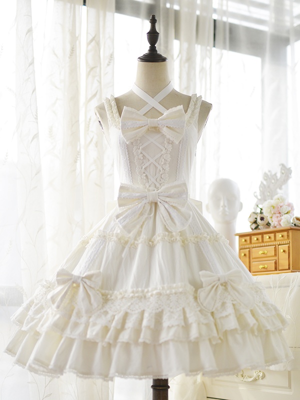 Bellflower Old School Lolita Dress JSK/Cape