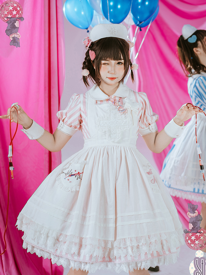 Nurse In Hospital Lolita Dress OP Set I