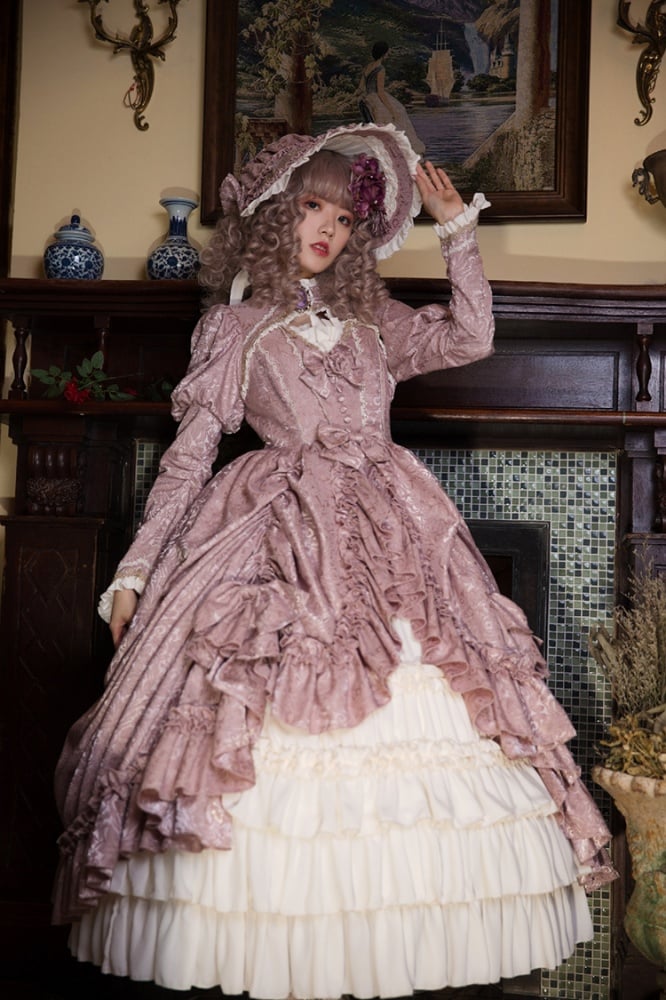 Moonlight Of Britain Victorian Basil Period Dress by Henrietta