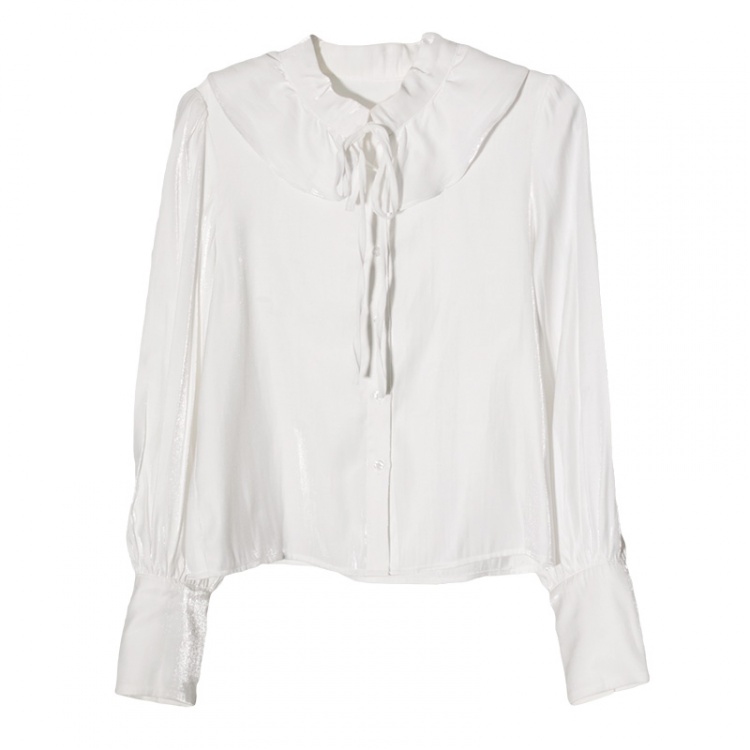 Lily of The Valley Flounce Collar Vintage Shirt