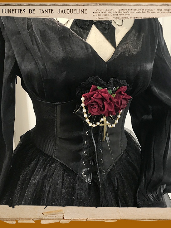 Clearance - Color Black Elegant Miss Imperial Capital Vintage Dress Girdle