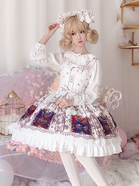 Masquerade White Lolita Dress JSK