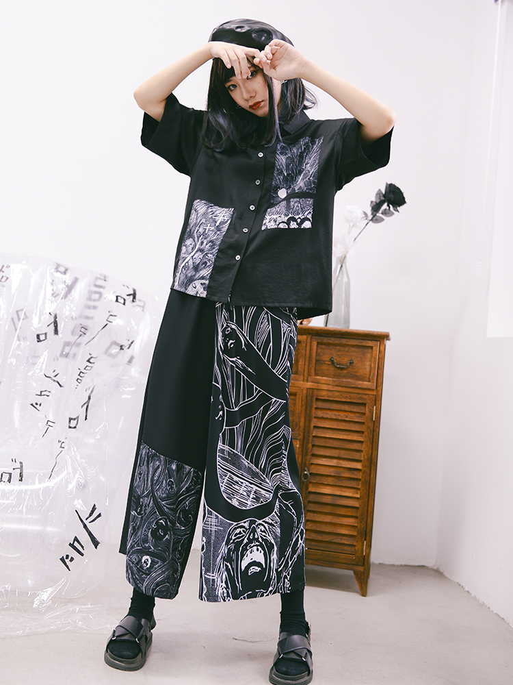 Quirky Hut and Junji Ito Collaboration Tomie Loose Pants