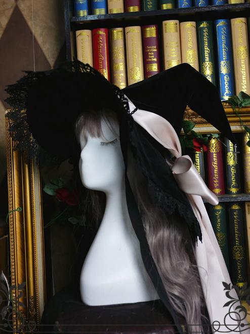 Holy Cross Halloween Witch Velvet Hat