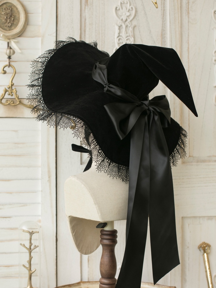 Witch's House Halloween Velveteen Witch Hat