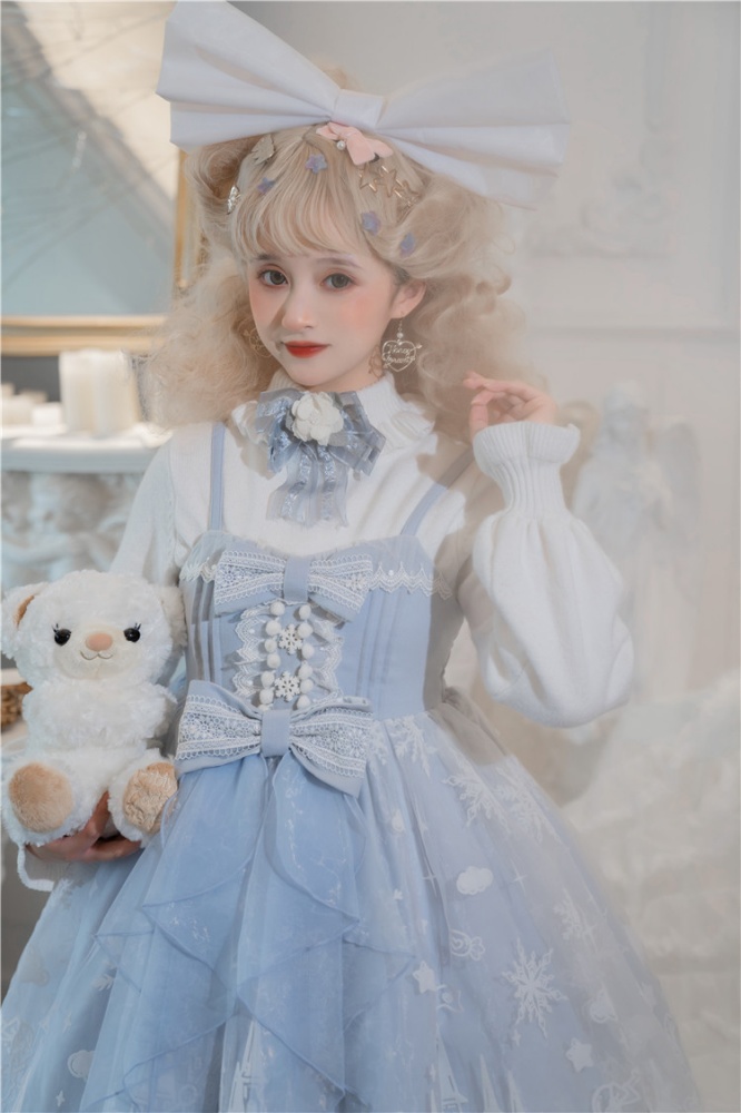 Teddy Bear Lolita Dress Set JSK / Focking Cape