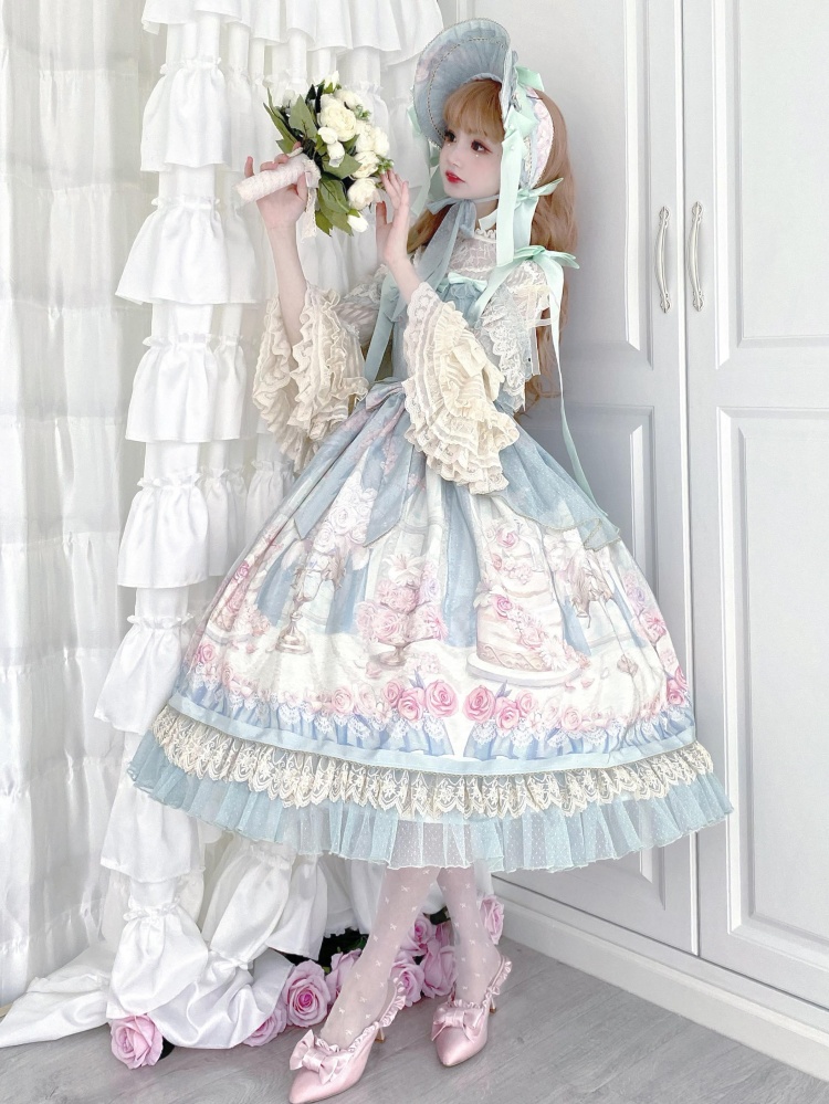 First Love to Be Continued Floral Series Lolita Dress JSK