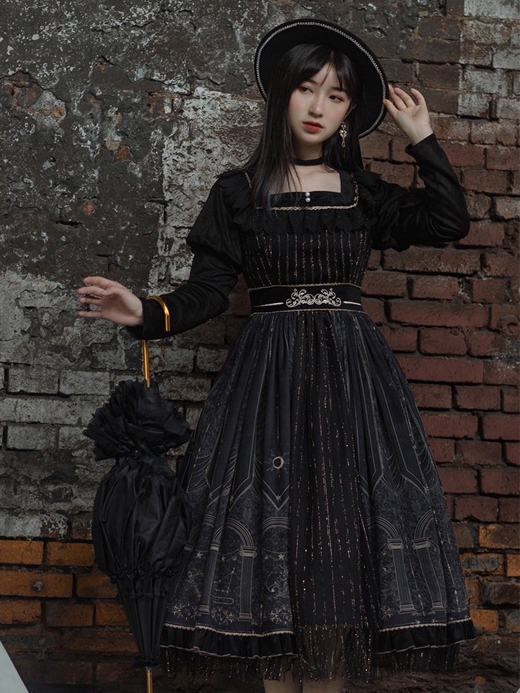 Starry Stone Vintage Lolita Dress OP