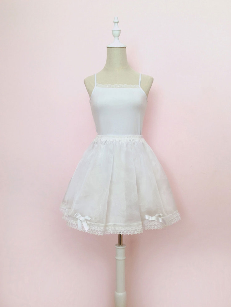 45cm Skirt Length 12 Meters Organza Puffy A-line Petticoat Custom