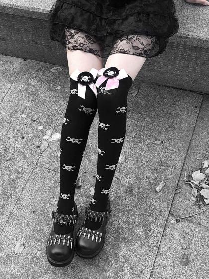 Punk Gothic Black Leg Bag