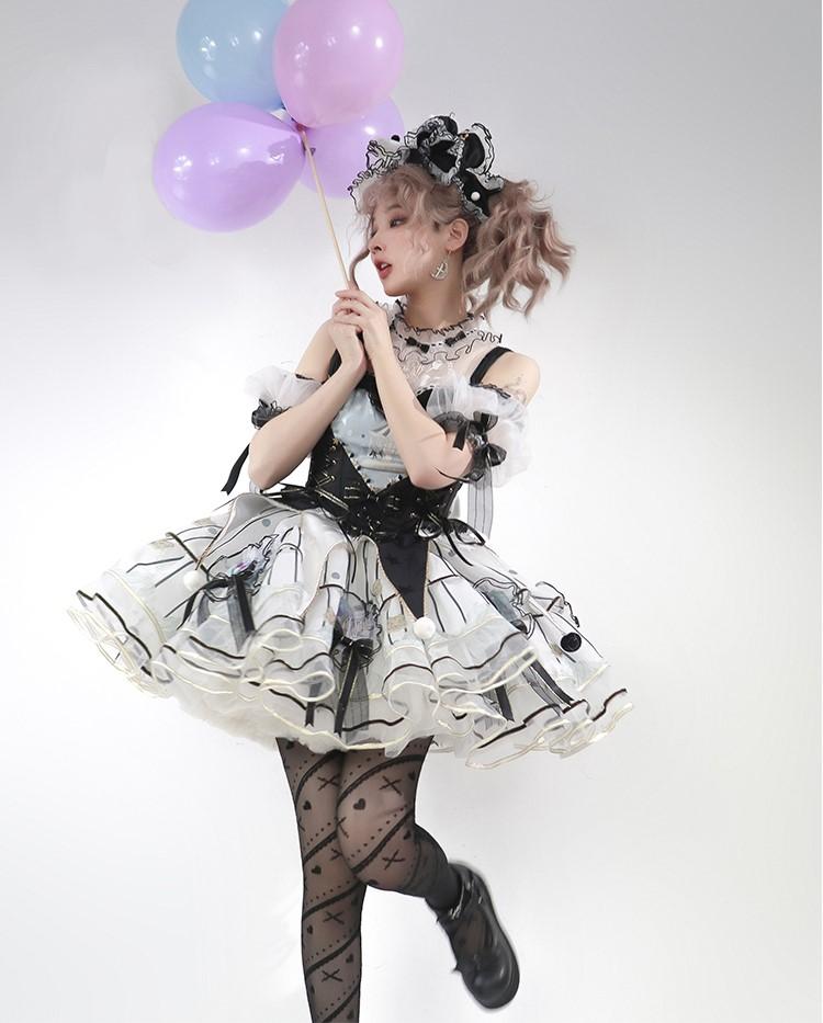 Whirling Tiger Circus Sweet Style Tigers Embroidery Skirt Lolita JSK