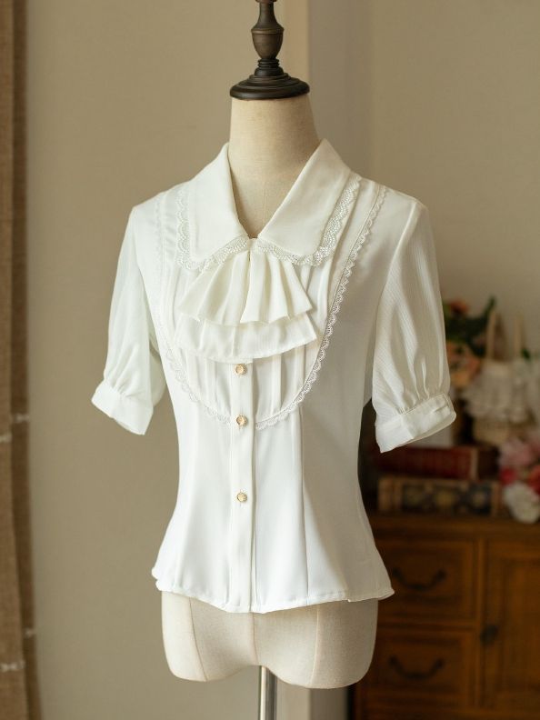Forest Basket Puff Sleeves Blouse