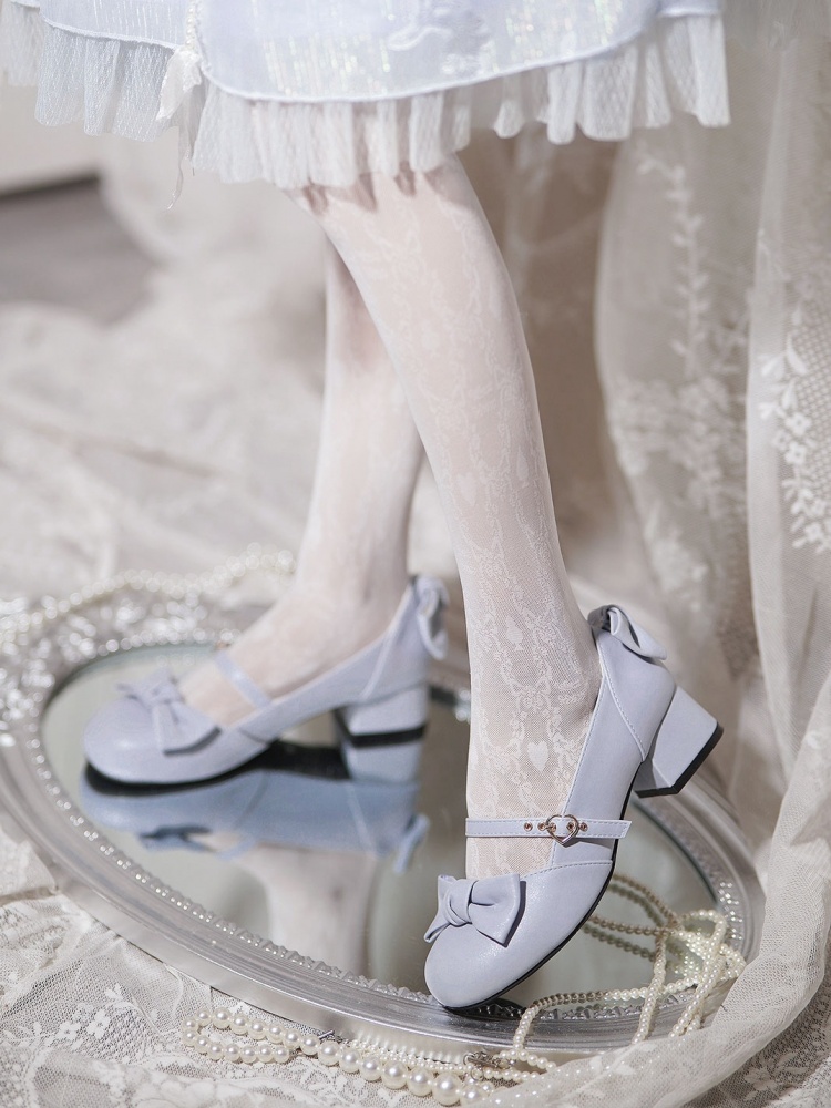 PU Bow Accents So Elegant Mary Janes