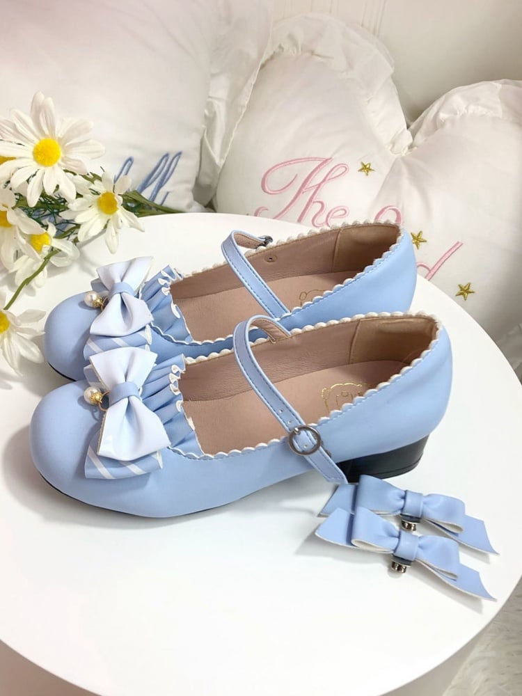 Bow Accents Alice Tea Party Mary Janes