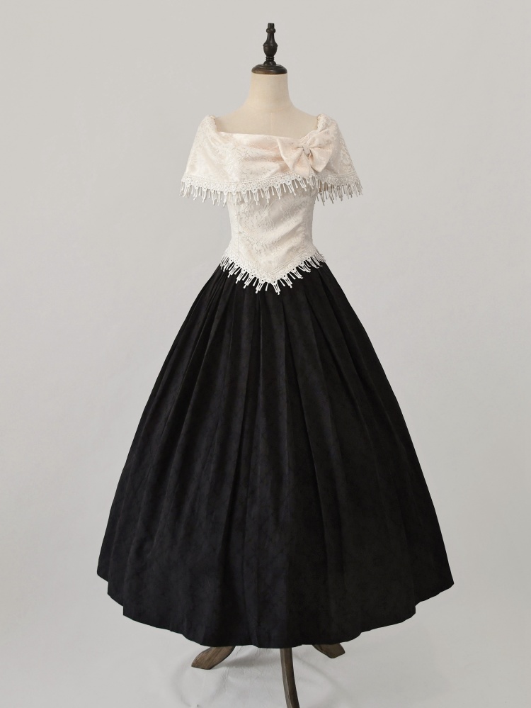 [$25.14]True Love Black Box Pleat Elegant Long Skirt
