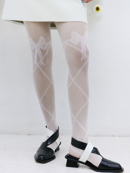 Bowknot Pattern Tights