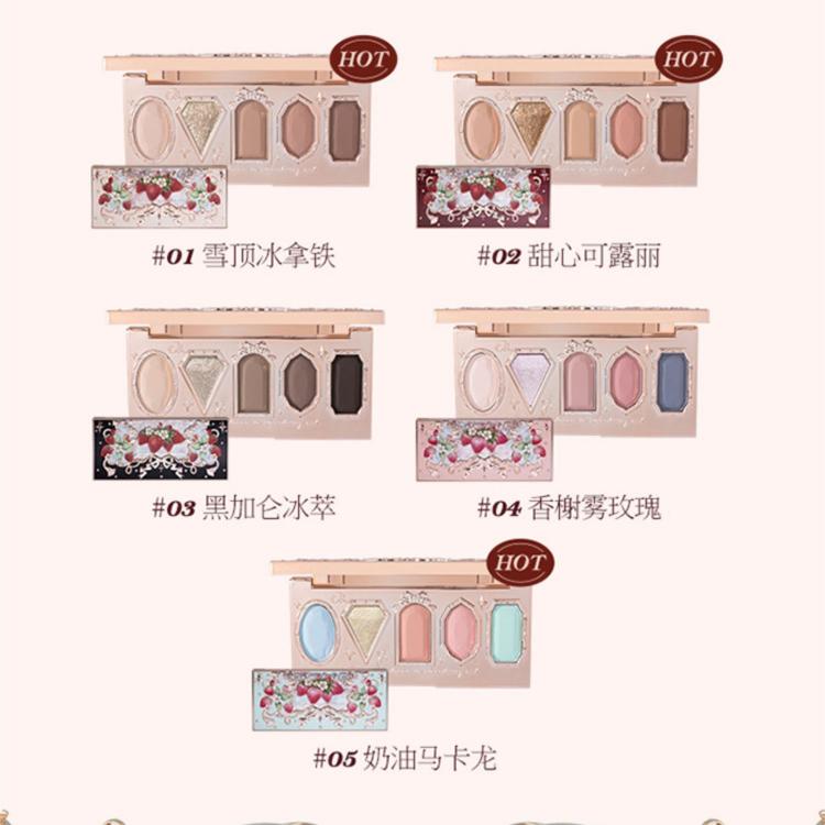 Strawberry Rococo Series Eyeshadow Palettes 5 Colors Available