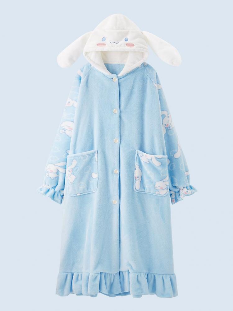Sanrio Authorized Cinnamoroll Hooded Nightgown