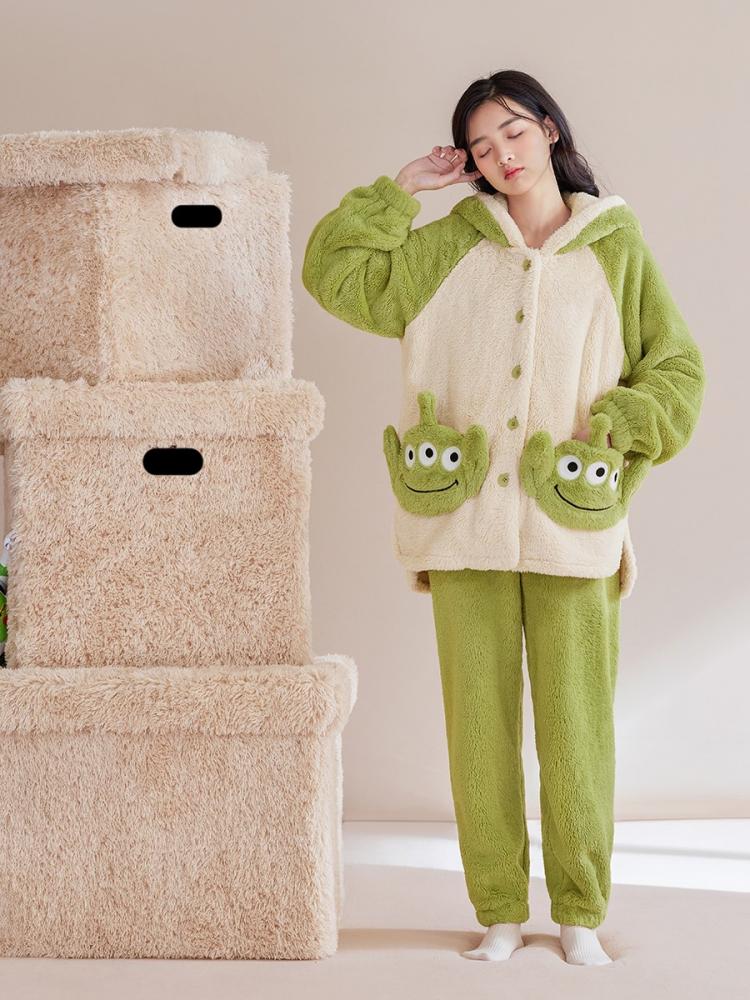 Disney Authorized Aliens Hooded Pajama Set