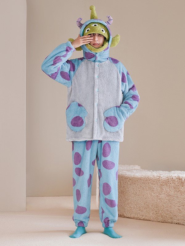 Disney Authorized Sullivan Hooded Pajama Set Male Version