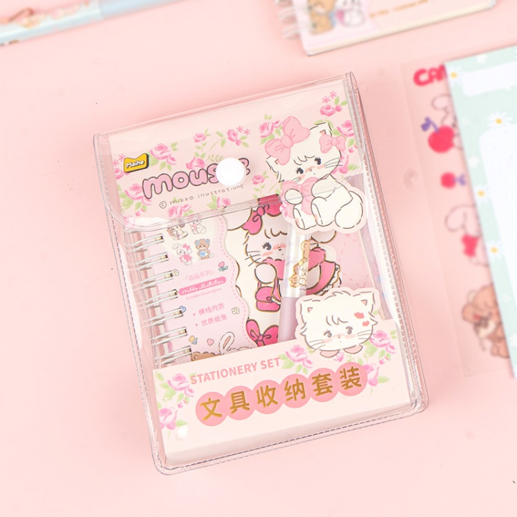 Blue Souffle / Pink Mousse Cute Stationery Set