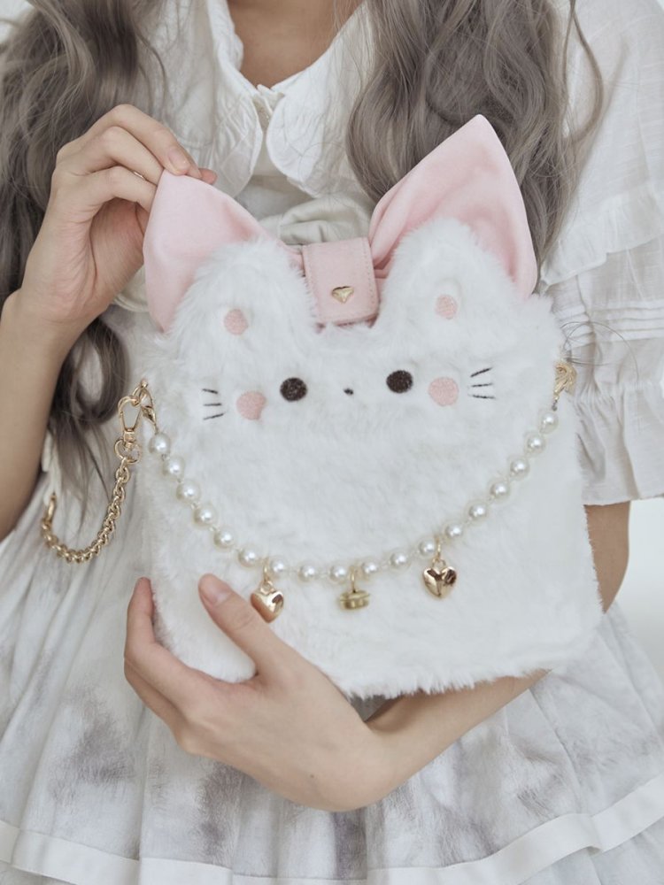 Little Cat Bucket Plush Lolita Bag