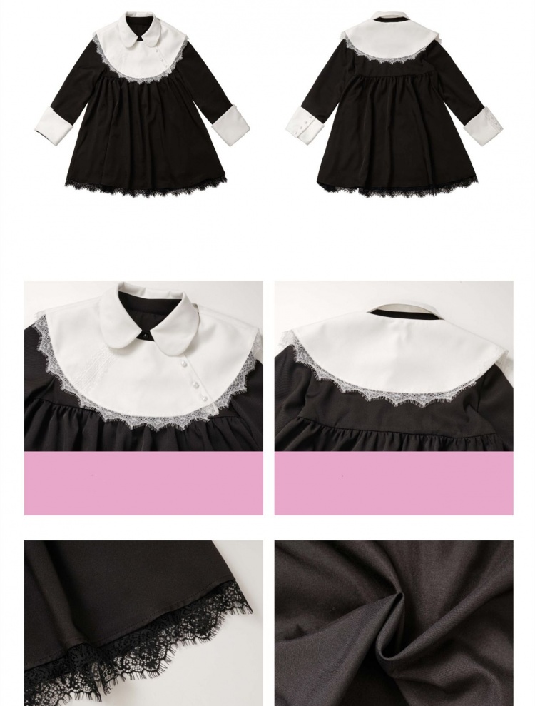 Puritan Collar Pajamas Dress