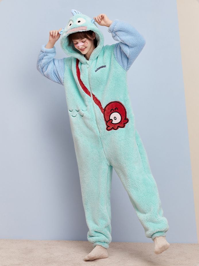 Sanrio Authorized Hangyodon Jumpsuit Pajama