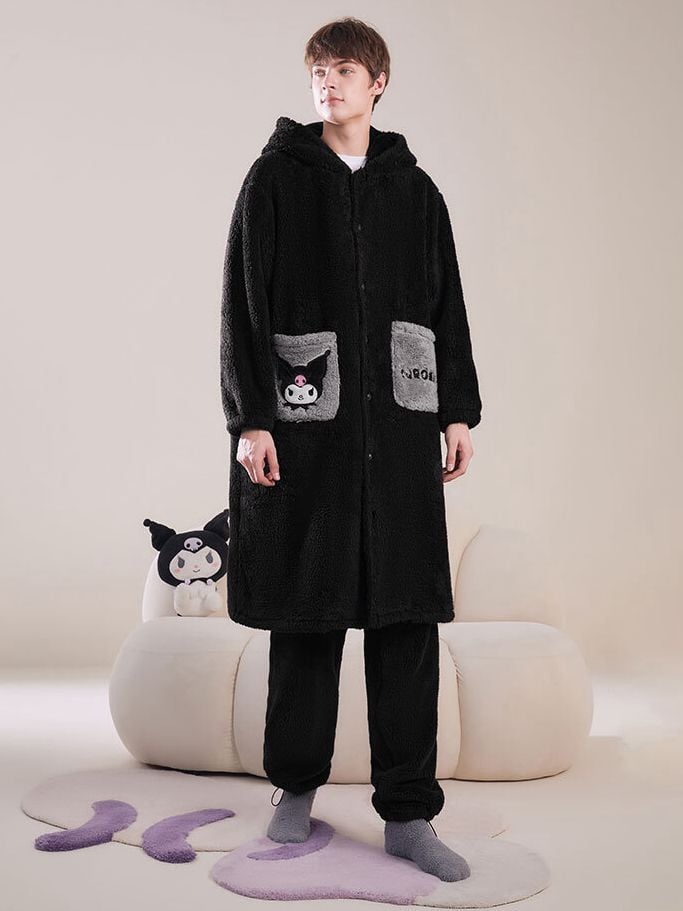 Sanrio Authorized Kuromi Hooded Nightgown Male Version