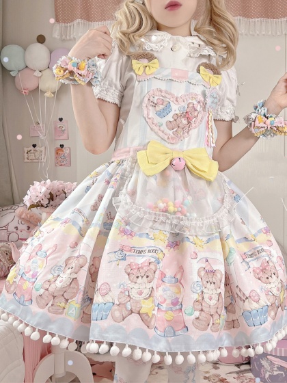 在庫処分セール その他 【栀】LO790 ワンピース 洋服 lolita ロリータ