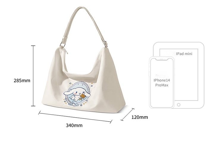 LARGE LOGO CANVAS IPAD POUCH in white