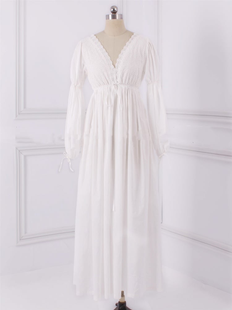 Renaissance Princess Retro Nightgown Cotton Chemise
