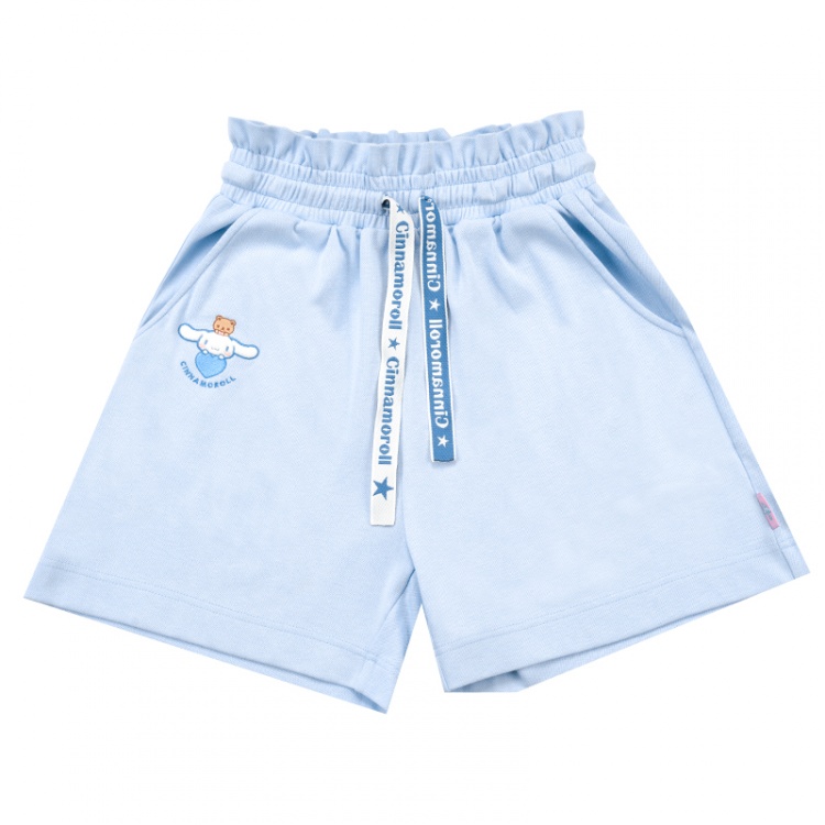 Cinnamoroll Embroidery Baby Blue Shorts