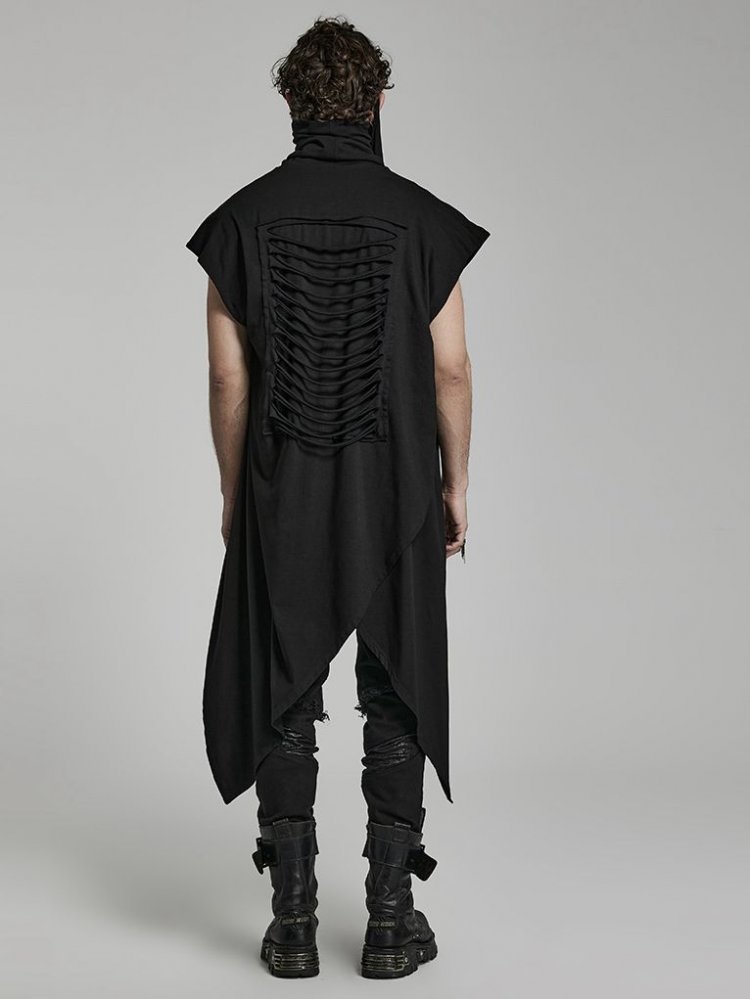 Black Doomsday Knit Vest for Male
