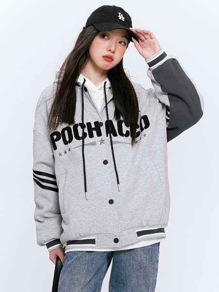 Pochacco Gray Baseball Jacket