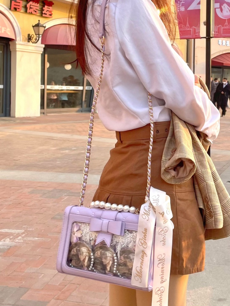Sanrio Collaboration Shoulder Bag JK 3 Hearts Bag Kuromi