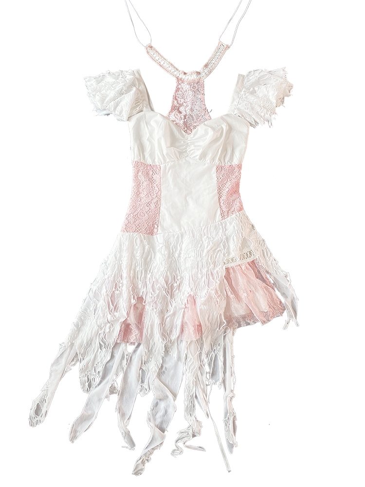 Handkerchief Hem Yumi Kawaii Lace Fairy Dress