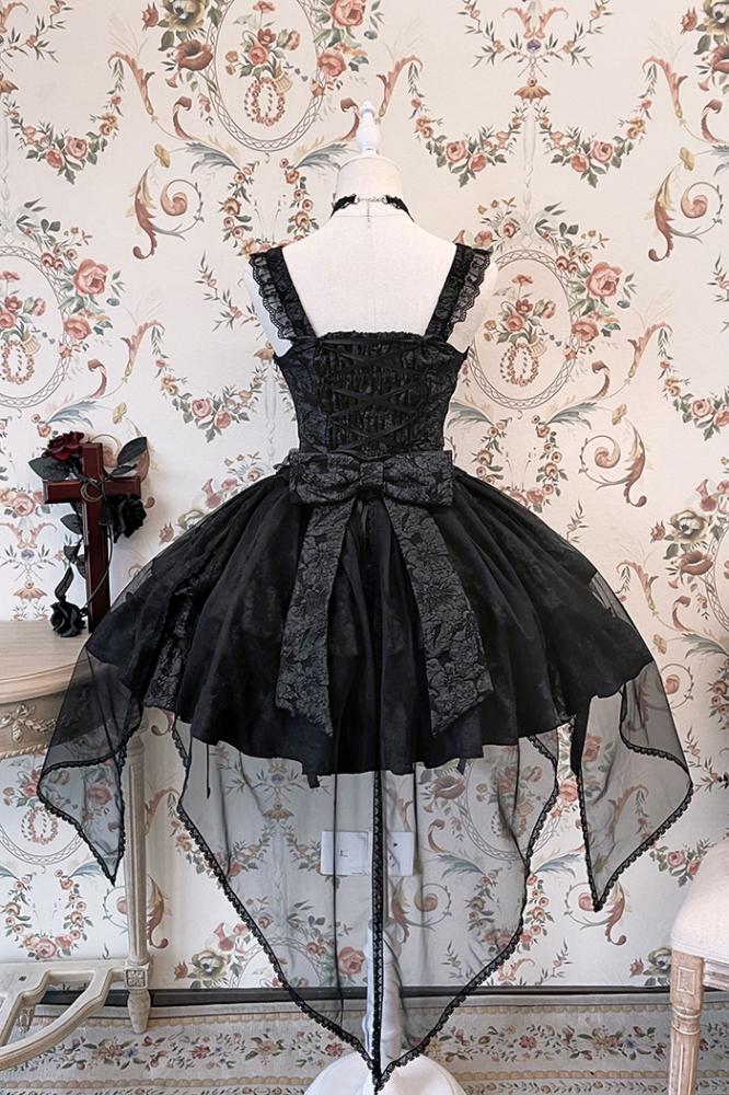 Bleeding Rose Gothic Lolita Top and Skirt / Full Set Five Color Options