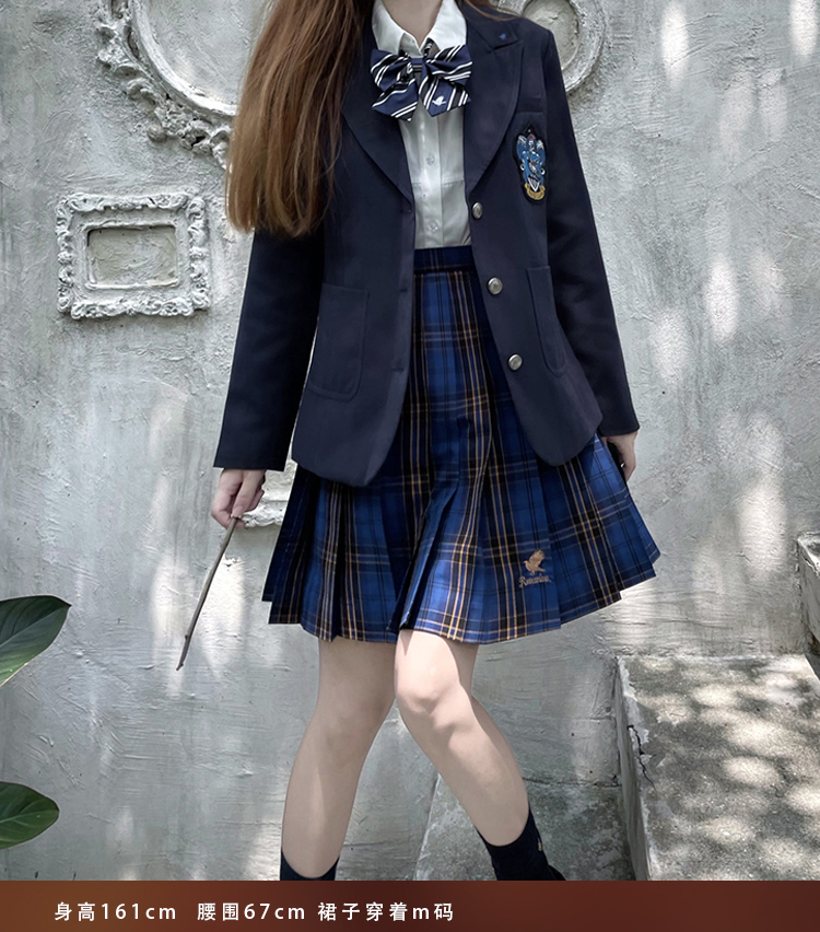 JK Uniform Polyester / TR Pleated Plaid Skirt