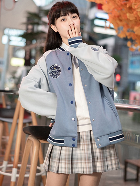 Kyouko Kuromi Colourblock Varsity Jacket